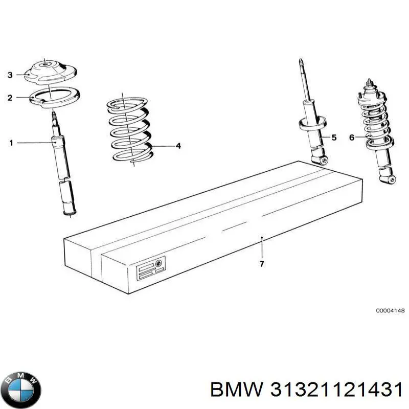 Стойка амортизатора передняя BMW 31321121431 цена, от 50.09 USD