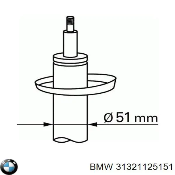 31321125151 BMW Стойка передняя