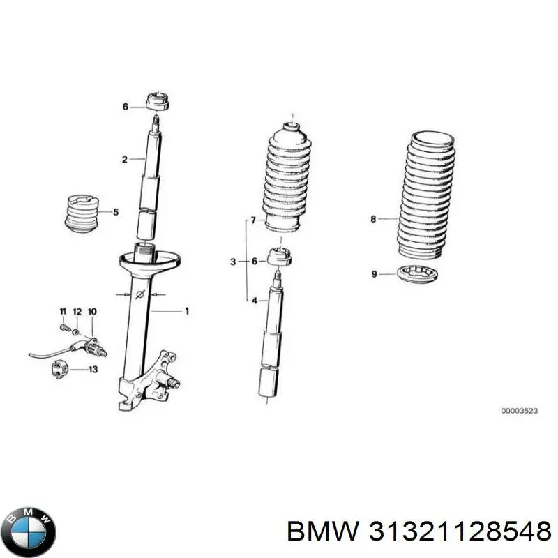 Патрубок расходомера воздуха 31321128548 BMW