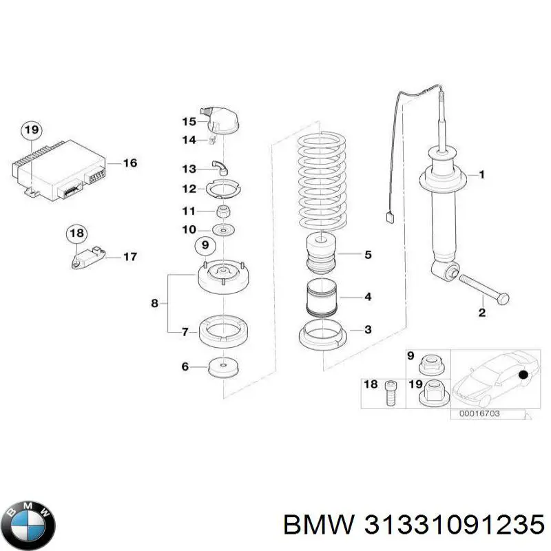 Пыльник амортизатора переднего на BMW 7 (E38) купить.