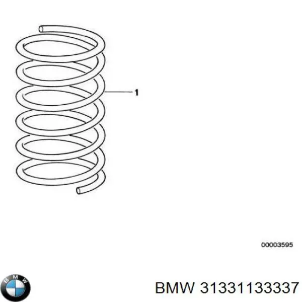 31331133337 BMW пружина передняя