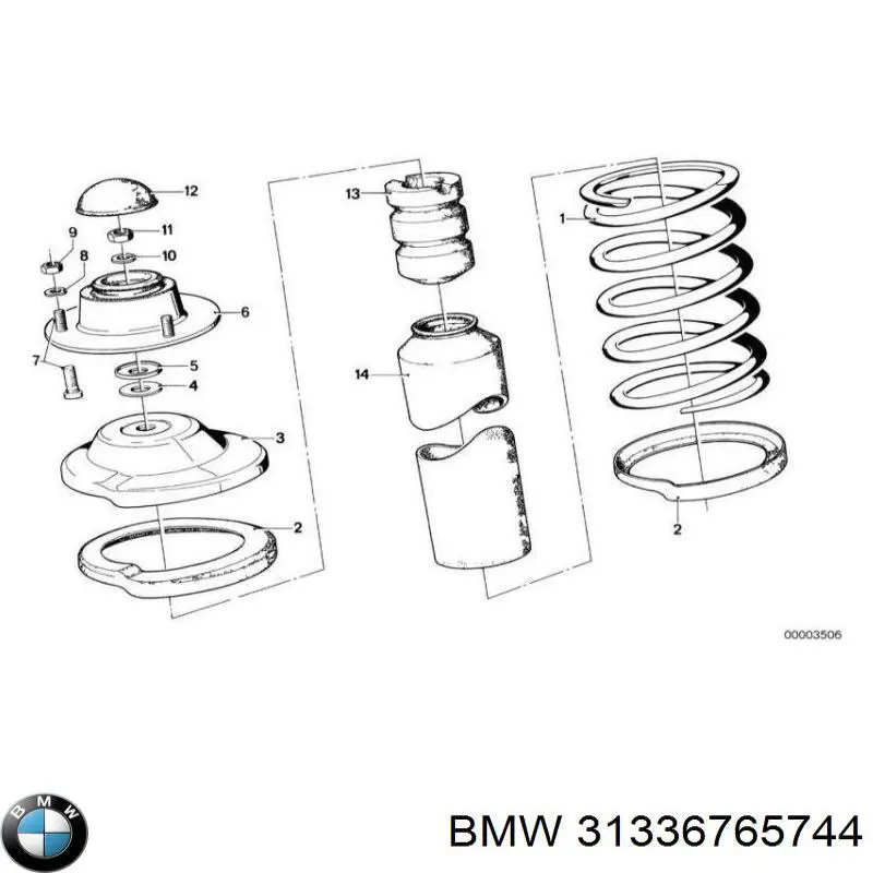 Купить 31336765744 BMW Клипса крепления накладок порогов