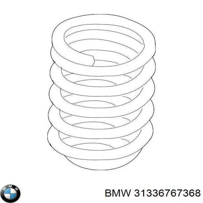 31336767368 BMW Пружина передней подвески
