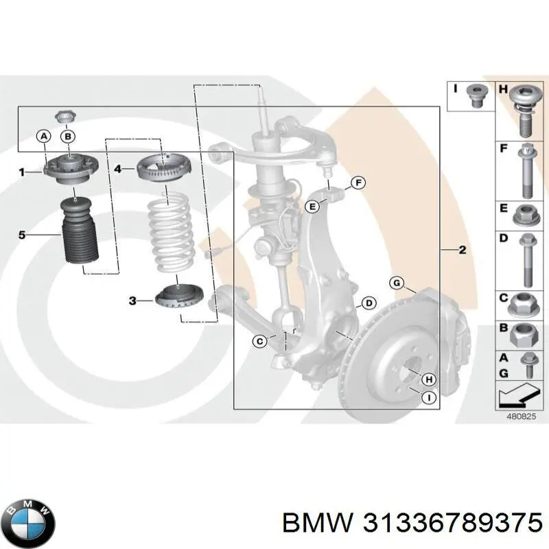Буфер-отбойник амортизатора переднего BMW 31336789375 цена, от 37.16 USD