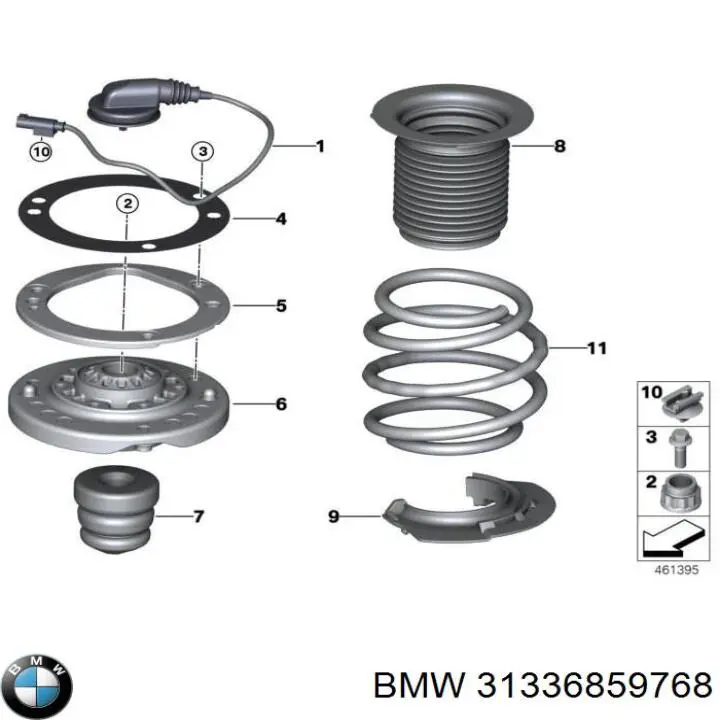 31336859768 BMW Буфер амортизатора переднего