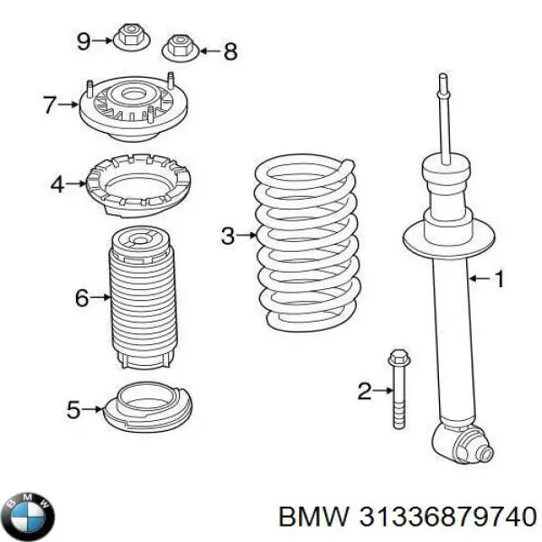 31336879740 BMW Пружина передней подвески