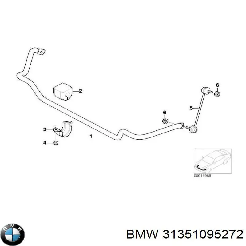 Estabilizador dianteiro para BMW 3 (E46)