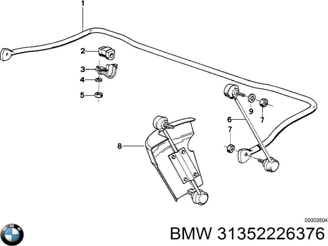 31352226376 BMW Стабилизатор передней устойчивости