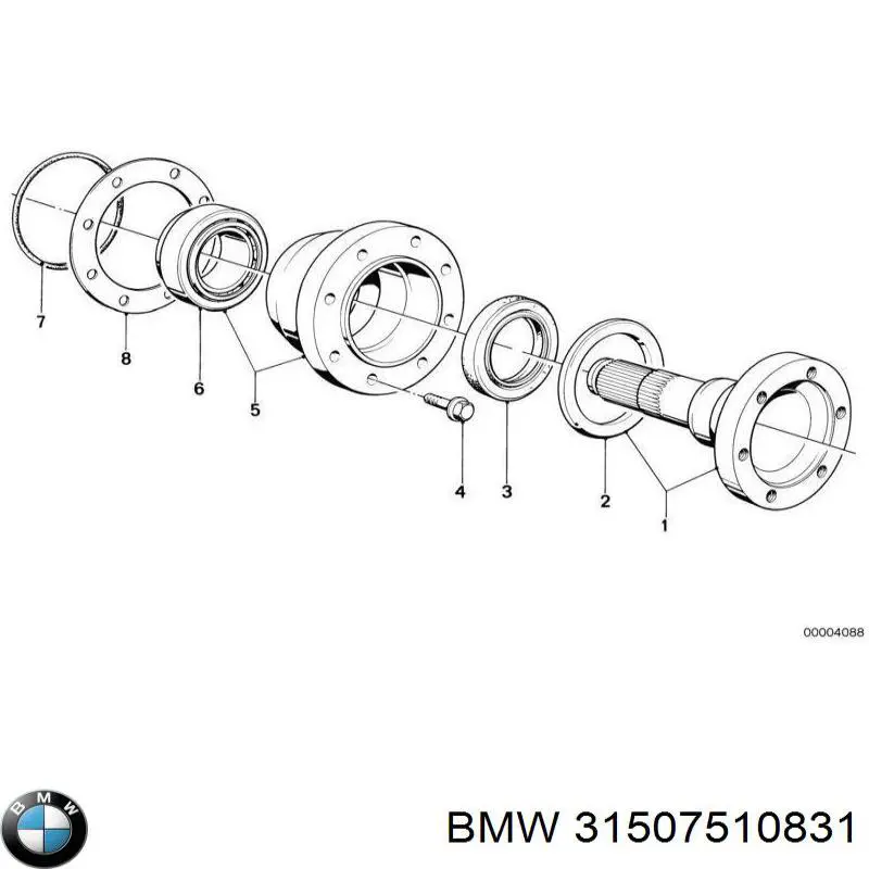 Сальник редуктора заднего моста BMW 31507510831 цена, от 7.13 USD