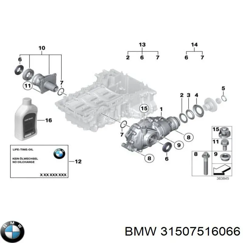 31507516066 BMW bucha do mecanismo de mudança (de ligação)