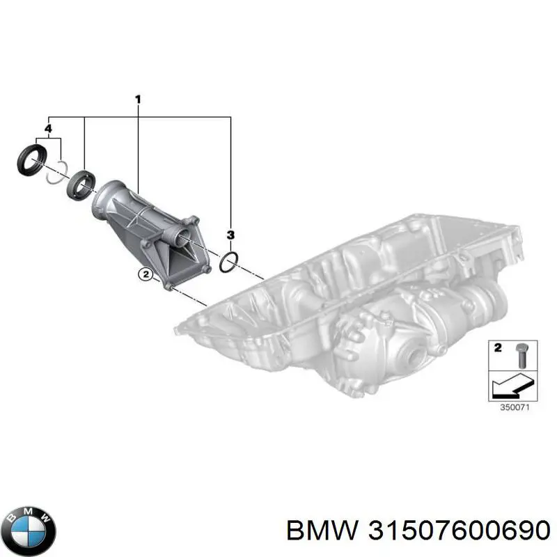 Rolamento suspenso do semieixo dianteiro para BMW 5 (F10)