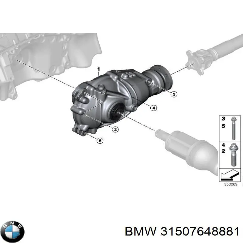 Купить 31507648881 BMW Передний редуктор