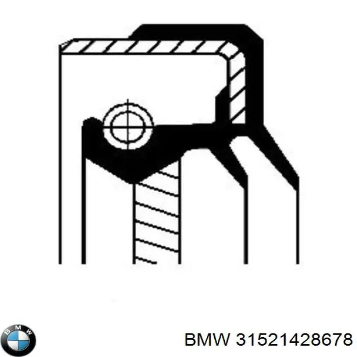 Сальник хвостовика редуктора переднего моста BMW 31521428678