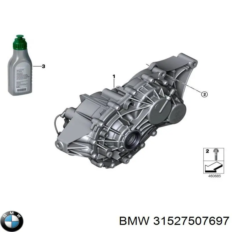 Сальник хвостовика редуктора переднего моста 31527507697 BMW