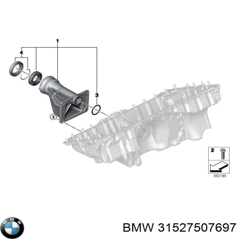 31527507697 BMW Сальник хвостовика редуктора переднего моста
