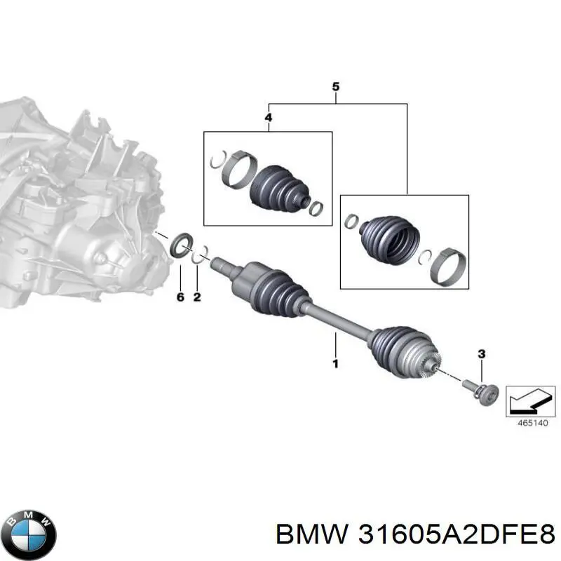 Привод передний правый BMW 31608661686 цена, от 214.45 USD