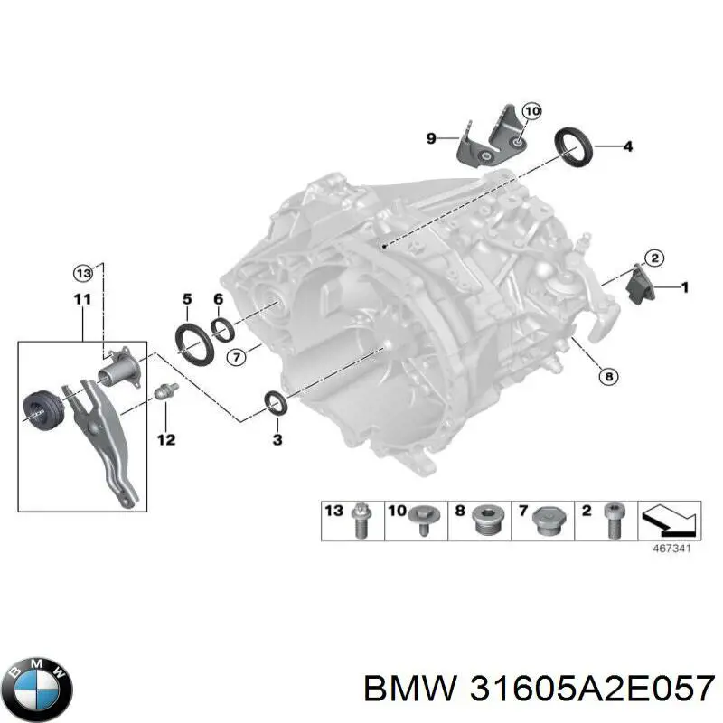Левая полуось 8482645 BMW