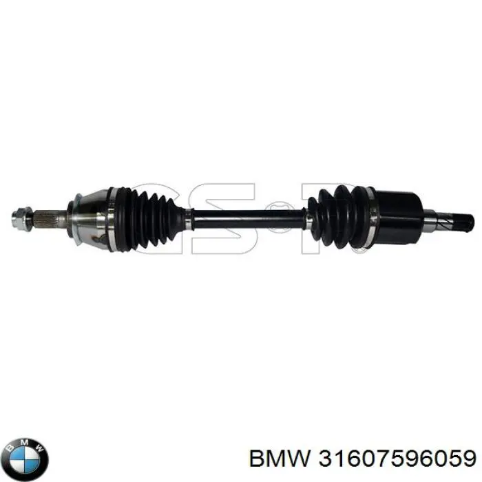 Полуось (привод) передняя левая 31607596059 BMW