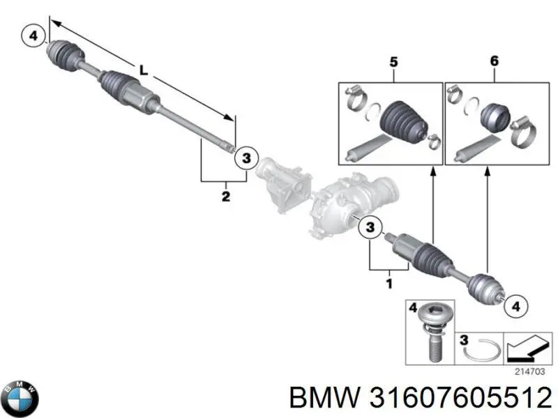 Semieixo (acionador) dianteiro direito para BMW X1 (E84)