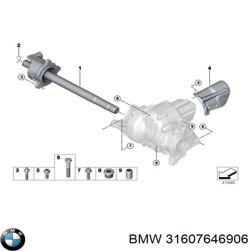 31607646906 BMW Приводной вал промежуточный