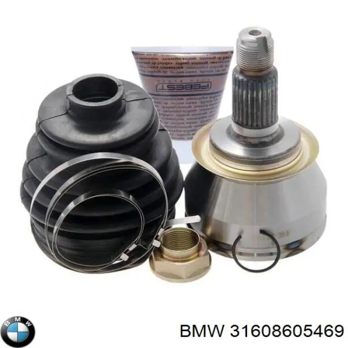 31608605469 BMW semieixo (acionador dianteiro esquerdo)