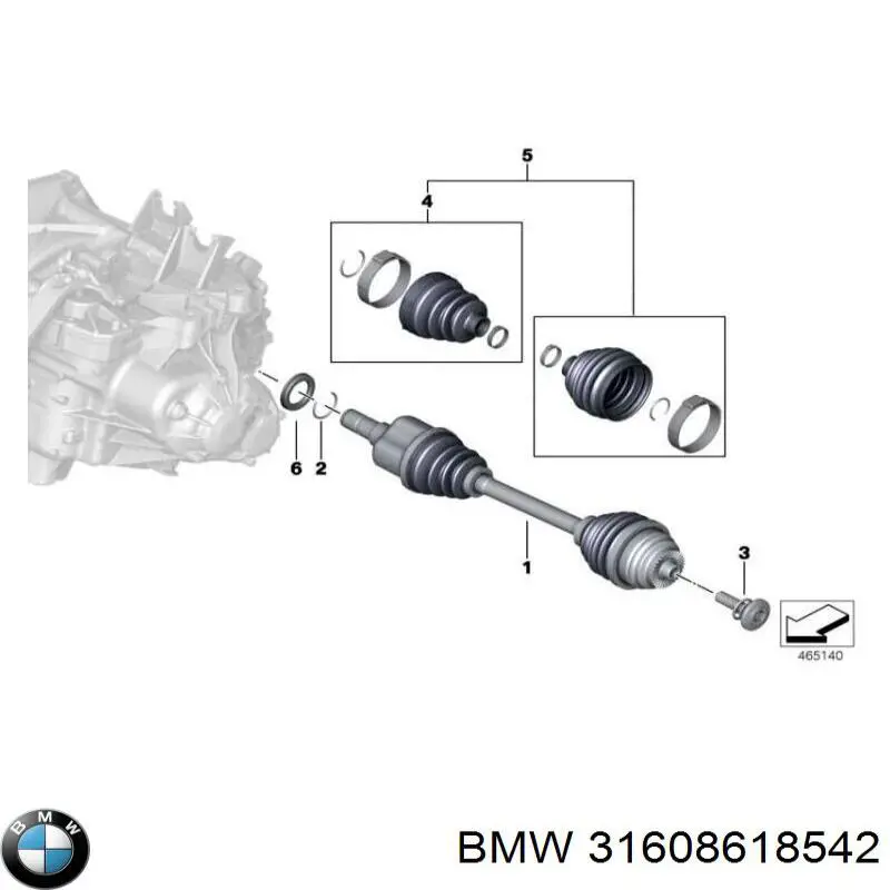 Купить 31608618542 BMW Пыльник гранаты наружный, передний