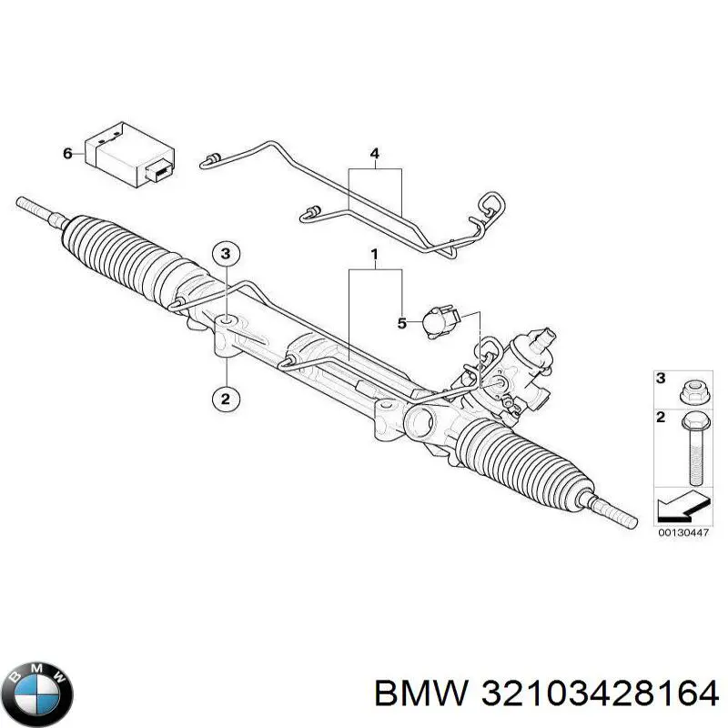 Реечный рулевой механизм BMW 32103428164 цена, от 310.73 USD