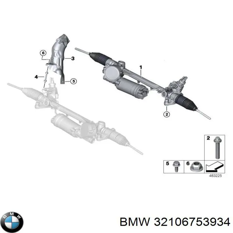 32106753934 BMW Управление рулевое в сборе