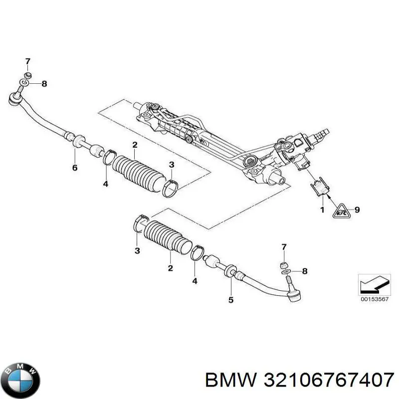 Клапан MPL рулевой рейки BMW 32106767407