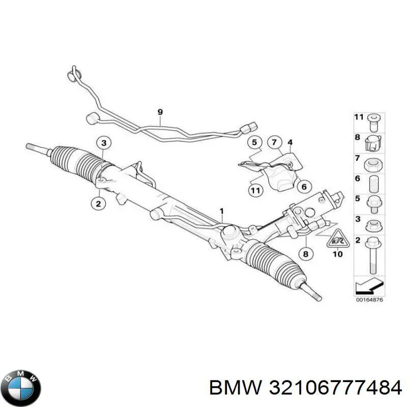 32106770308 BMW рулевая рейка