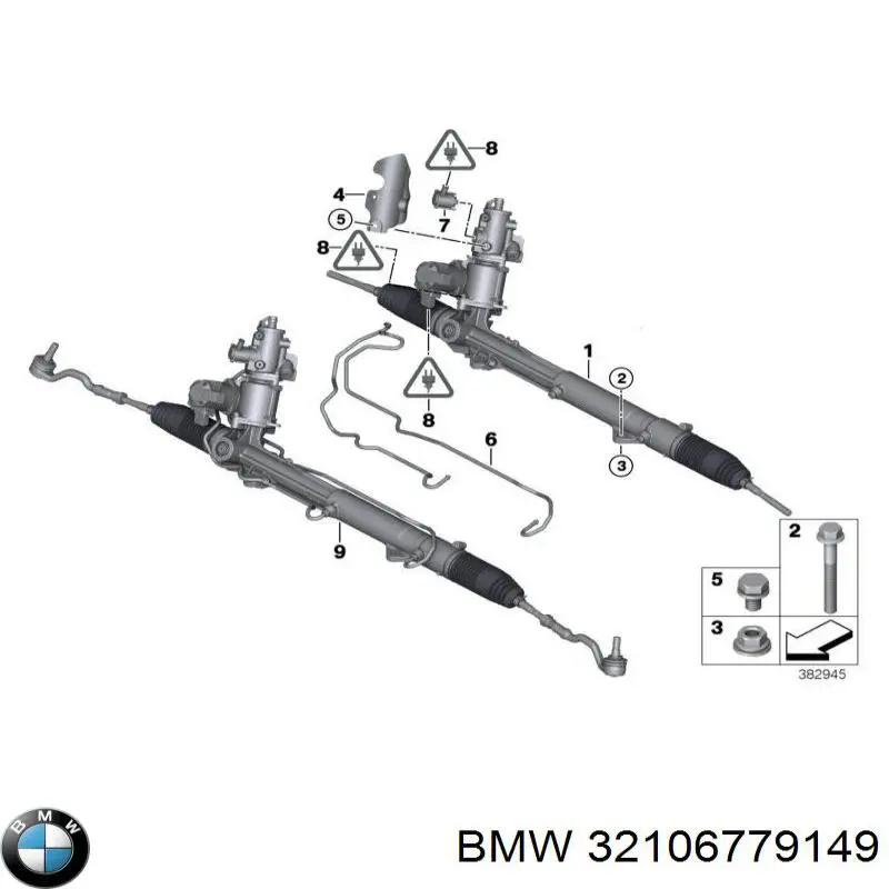 32106779149 BMW Cremallera de dirección original y equivalente