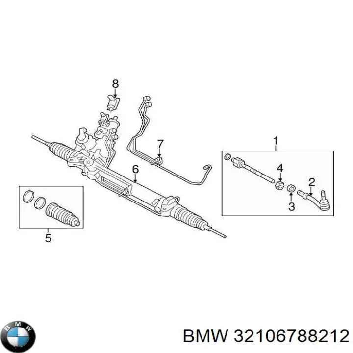 32136764984 BMW válvula mpl da cremalheira da direção