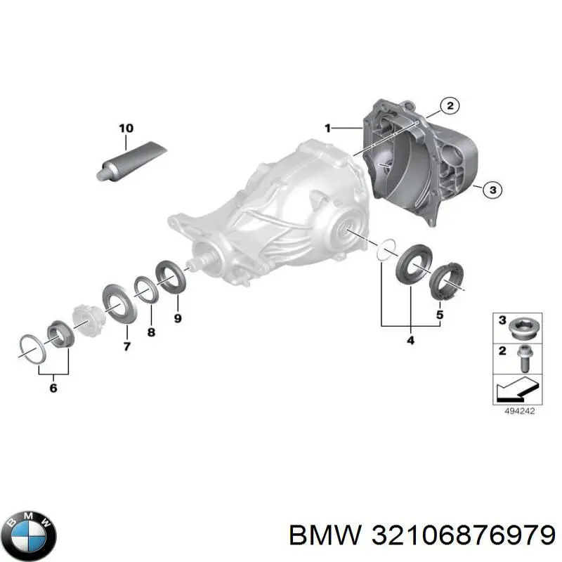 32106876979 BMW bota de proteção de suporte guia do freio dianteiro