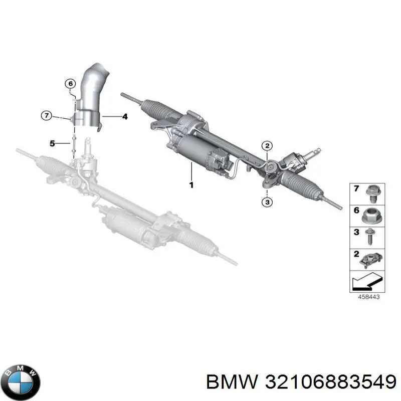 Купить 32106883549 BMW Рулевая рейка
