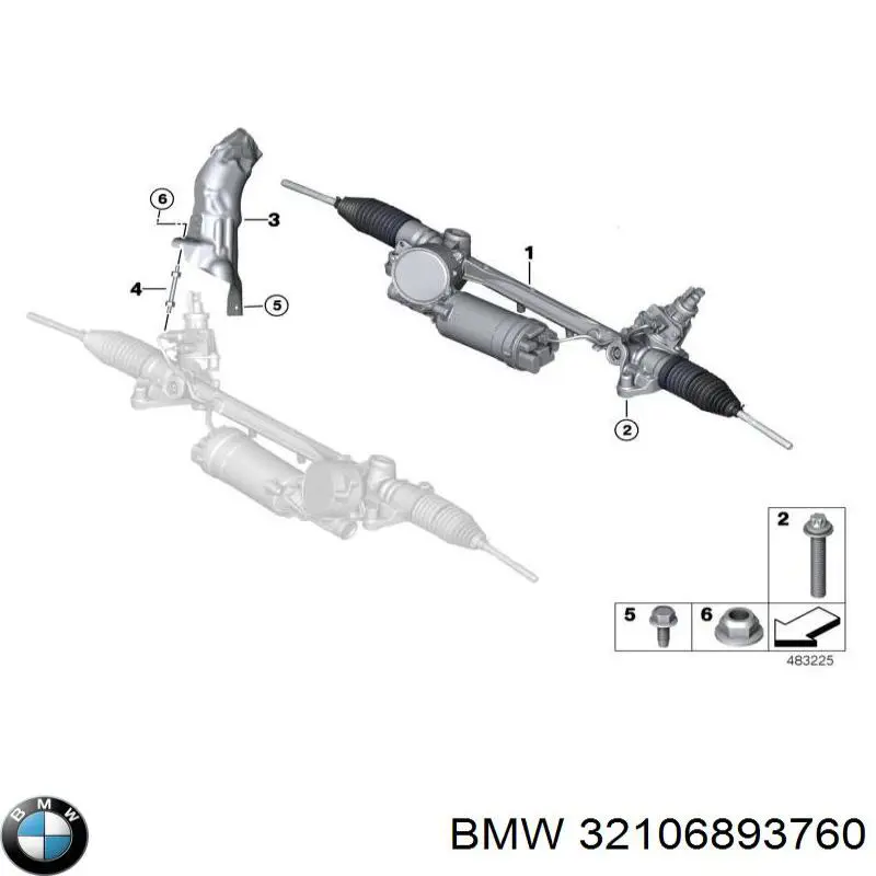 Купить 32106753935 BMW Рулевая рейка