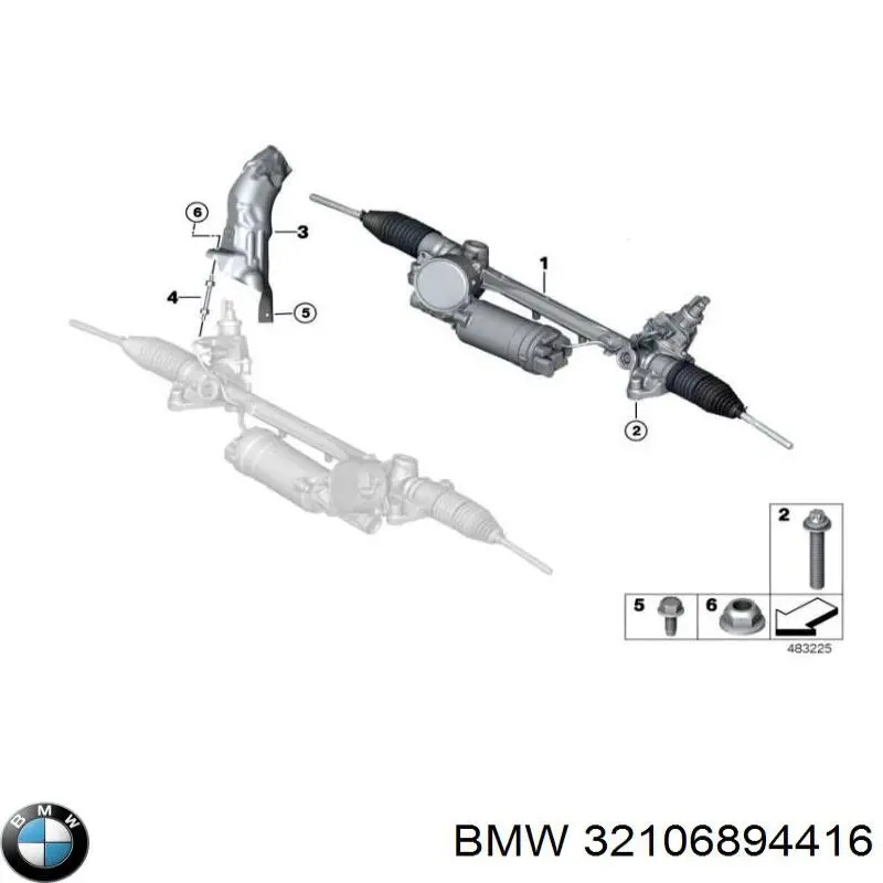Рейка рулевая Motorherz E4288