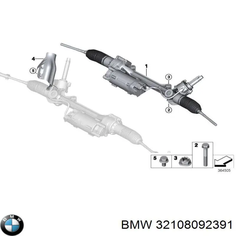 32108092391 BMW рулевая рейка