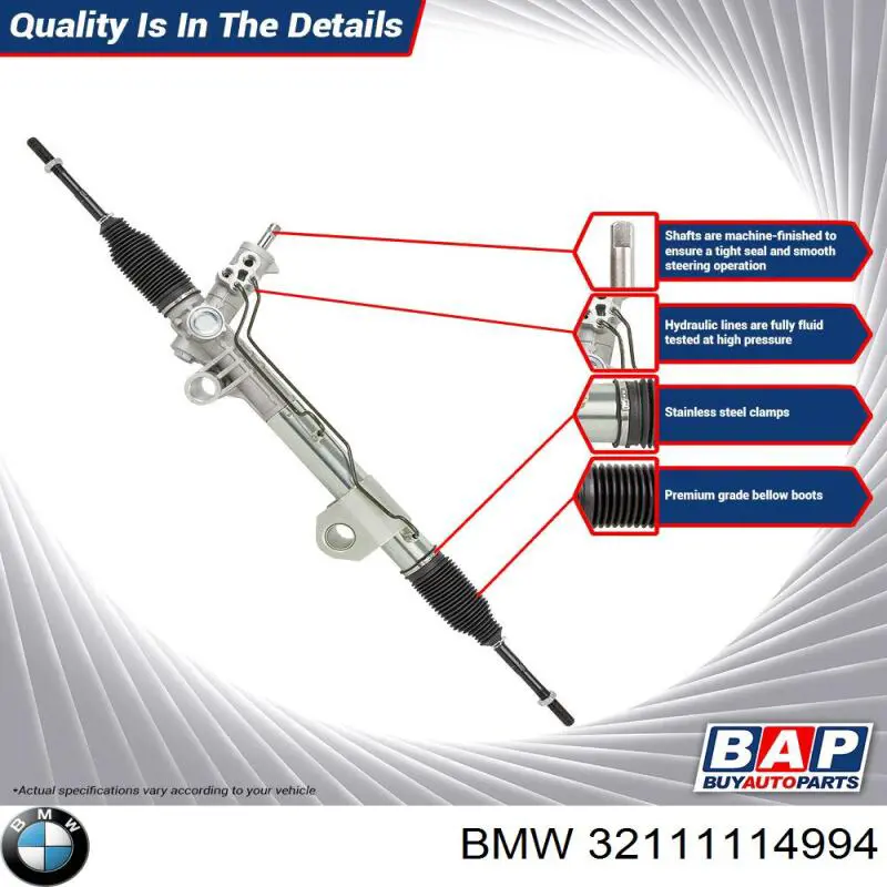 Реечный рулевой механизм BMW 32111114994 цена, от 718.92 USD