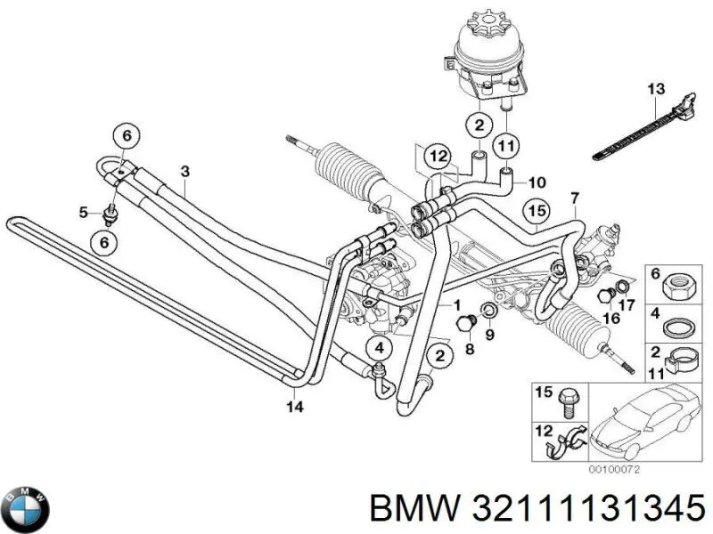 Купить 32111131345 BMW Хомут пыльника ШРУСа