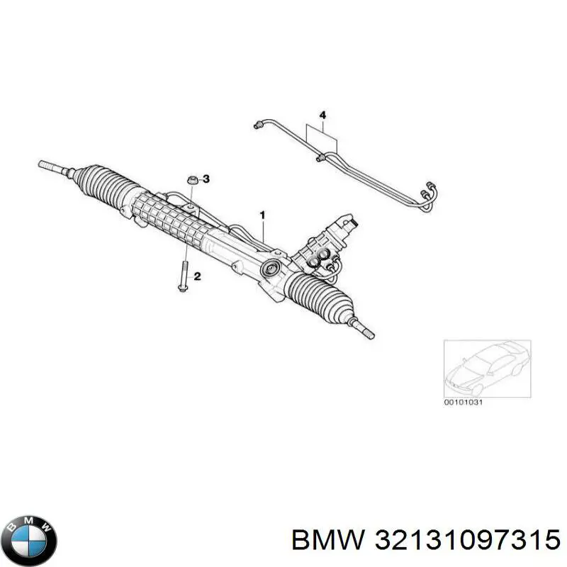 Рулевая рейка 1097315 BMW