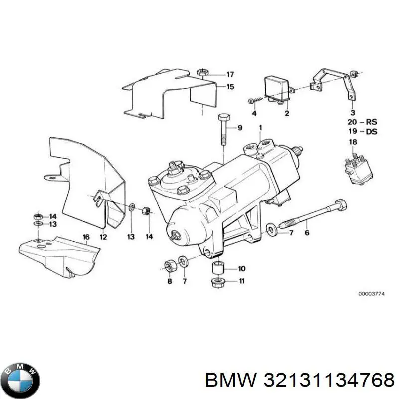 Прокладка масляного фильтра 32131134768 BMW