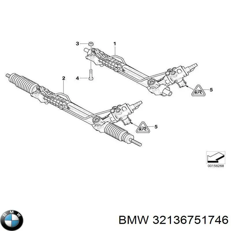 32136751746 BMW рулевая рейка