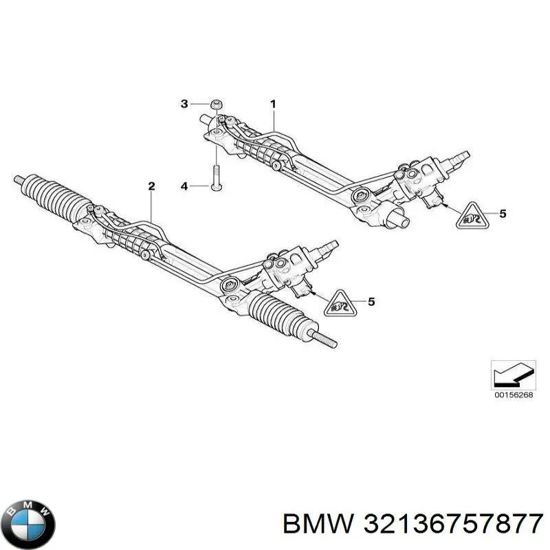 Реечный рулевой механизм BMW 32136757877 цена, от 224.93 USD