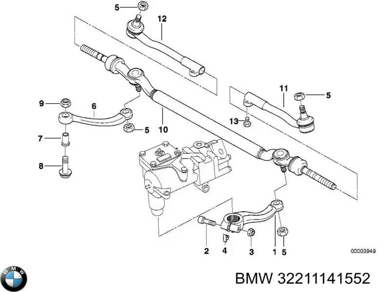 Сошка рулевого управления на BMW 7 (E38) купить.