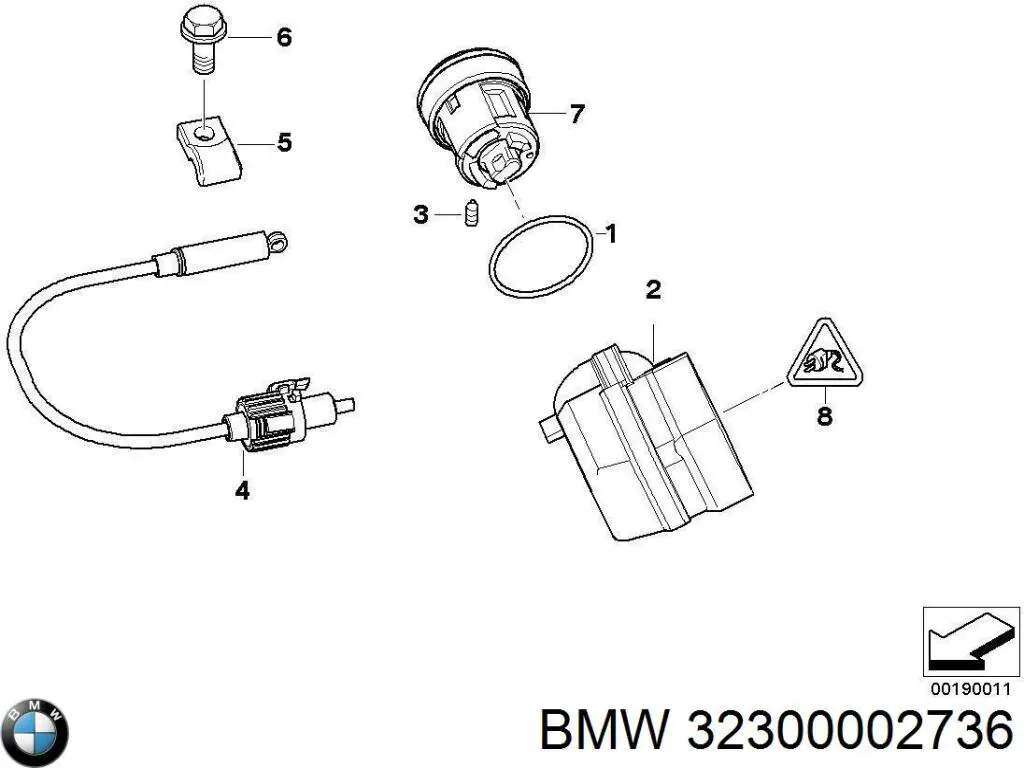 Личинка замка зажигания Autotechteile 7045125 цена, от 12.62 USD