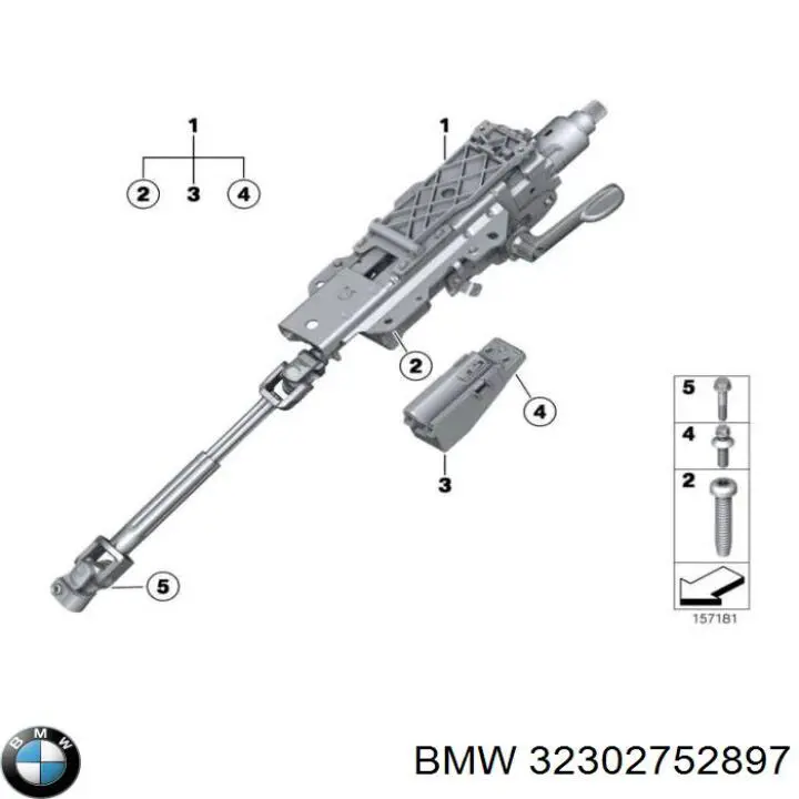 Рулевая колонка Mini Clubman I универсал (R55) (2007 - 2015) цена, от 42.66 USD