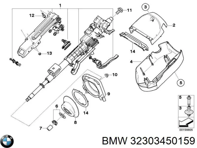 Рулевая колонка BMW 32303450159
