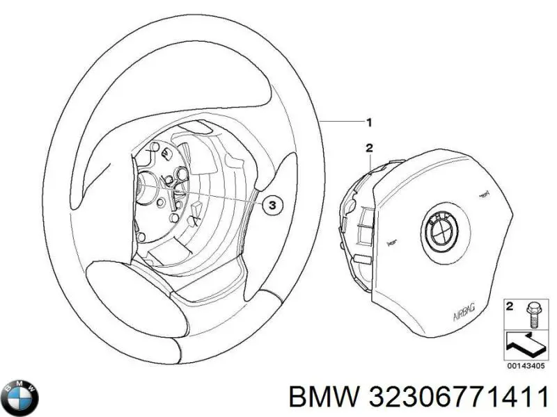 32306771411 BMW Колесо рулевое