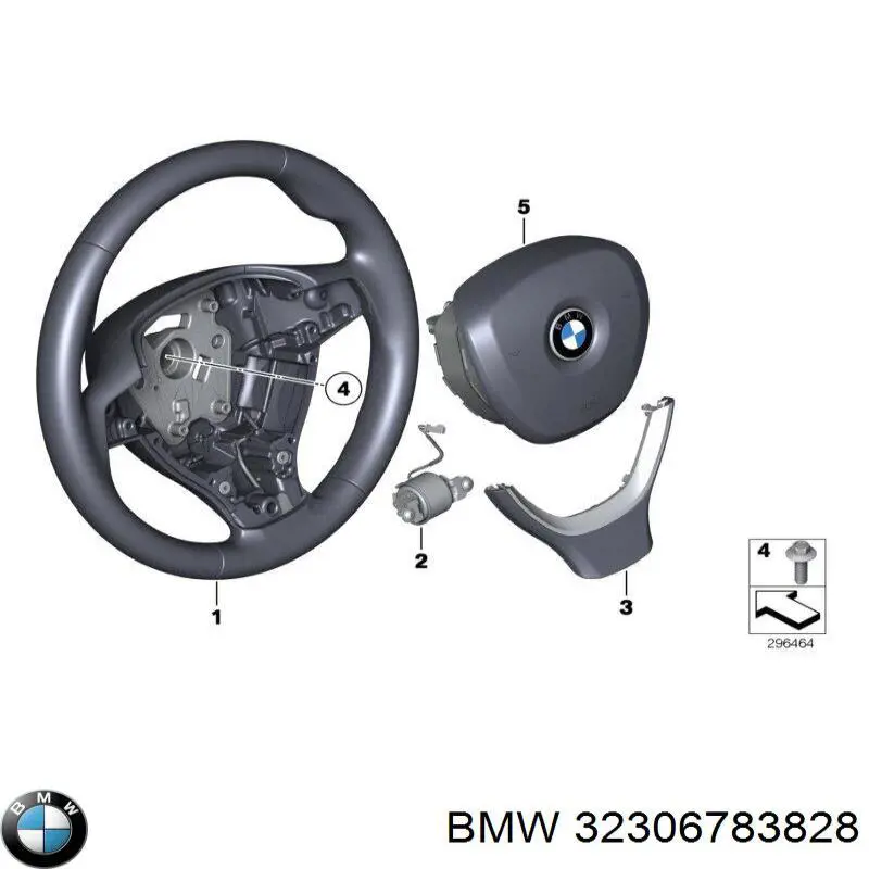 32306783828 BMW Подушка безопасности водителя