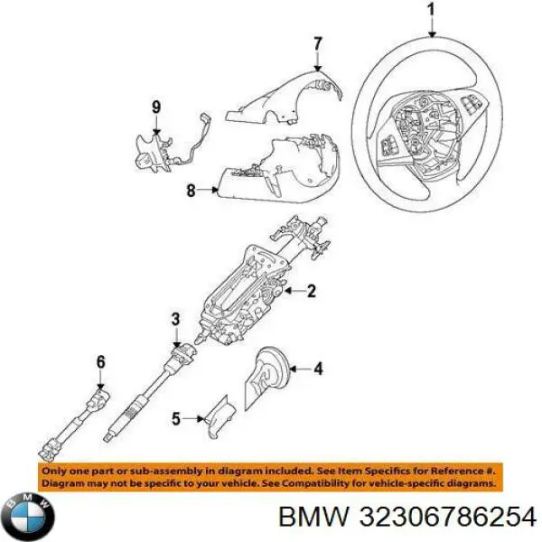 Рулевая колонка 32306780517 BMW